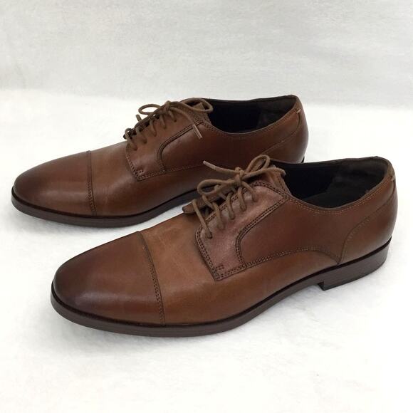 COLE HAAN Grand O’s Brown Cap Oxford C23771 Mens Dress Shoes Sz 11 M - Picture 2 of 7